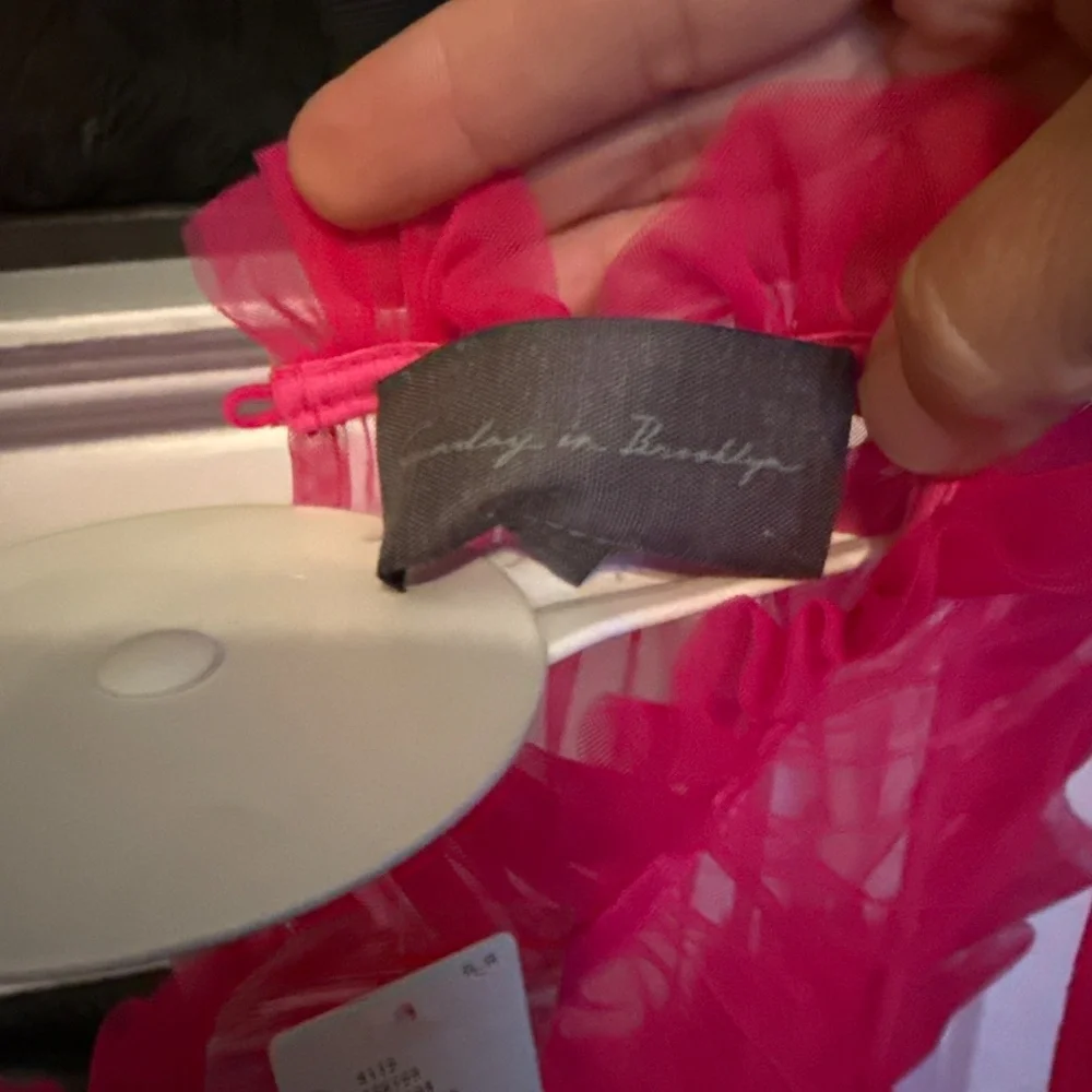 Anthropologie Sunday in Brooklyn pink tulle top.‎ NWT. Retail 78 - Picture 4 of 8